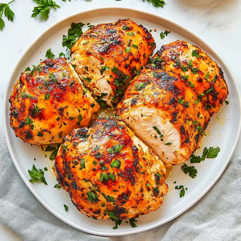 AIR FRYER CHICKEN BREAST EASY centered hero view, clean and uncluttered