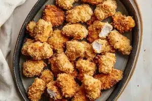 AIR FRYER CHICKEN NUGGETS WITH PANKO centered hero view, clean and uncluttered