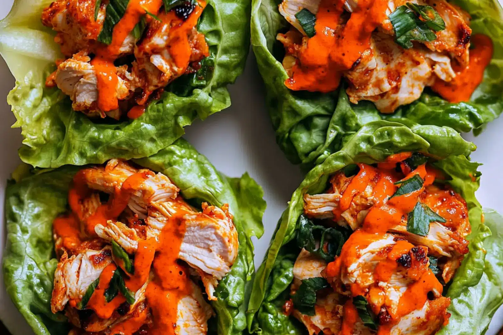 Buffalo Chicken Lettuce Wraps Easy Fresh Weeknight Dinner