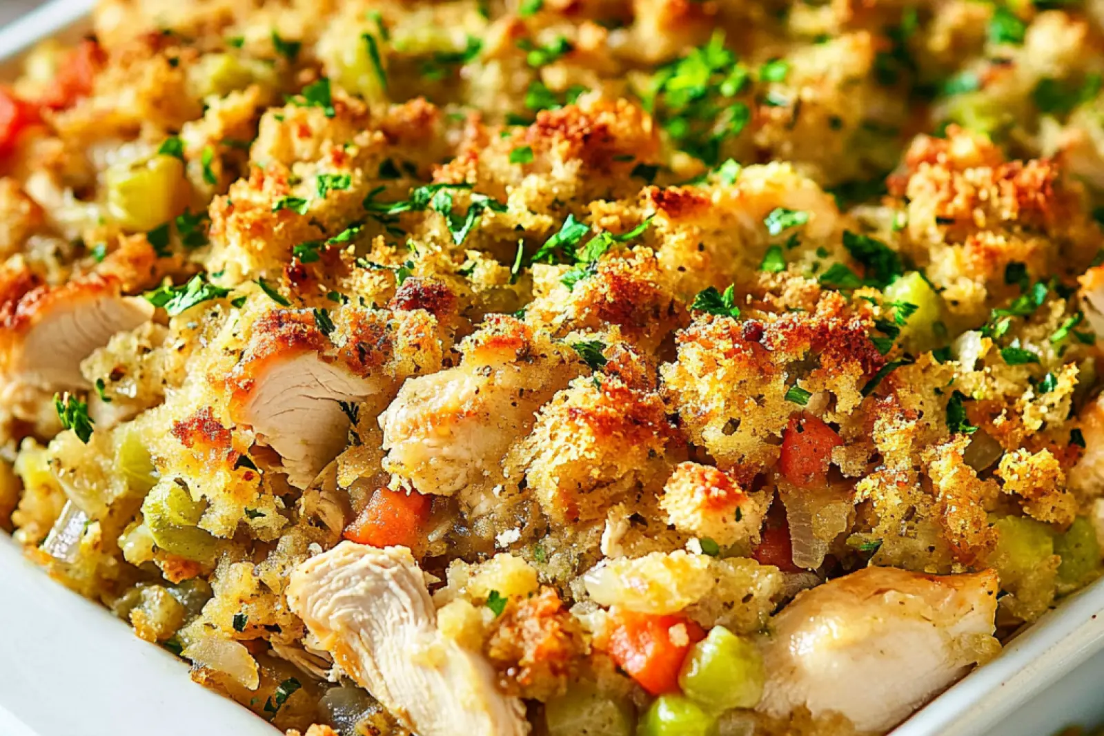Chicken and Stuffing Casserole Easy Cozy Weeknight Dinner