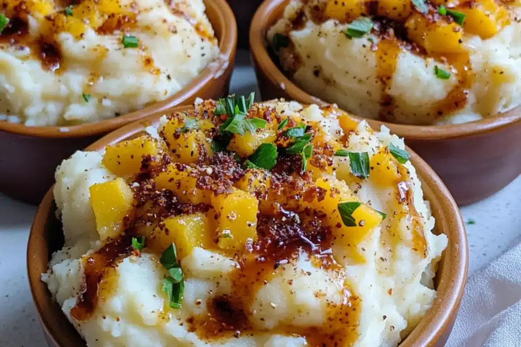 CHICKEN MASHED POTATO BOWLS centered hero view, clean and uncluttered