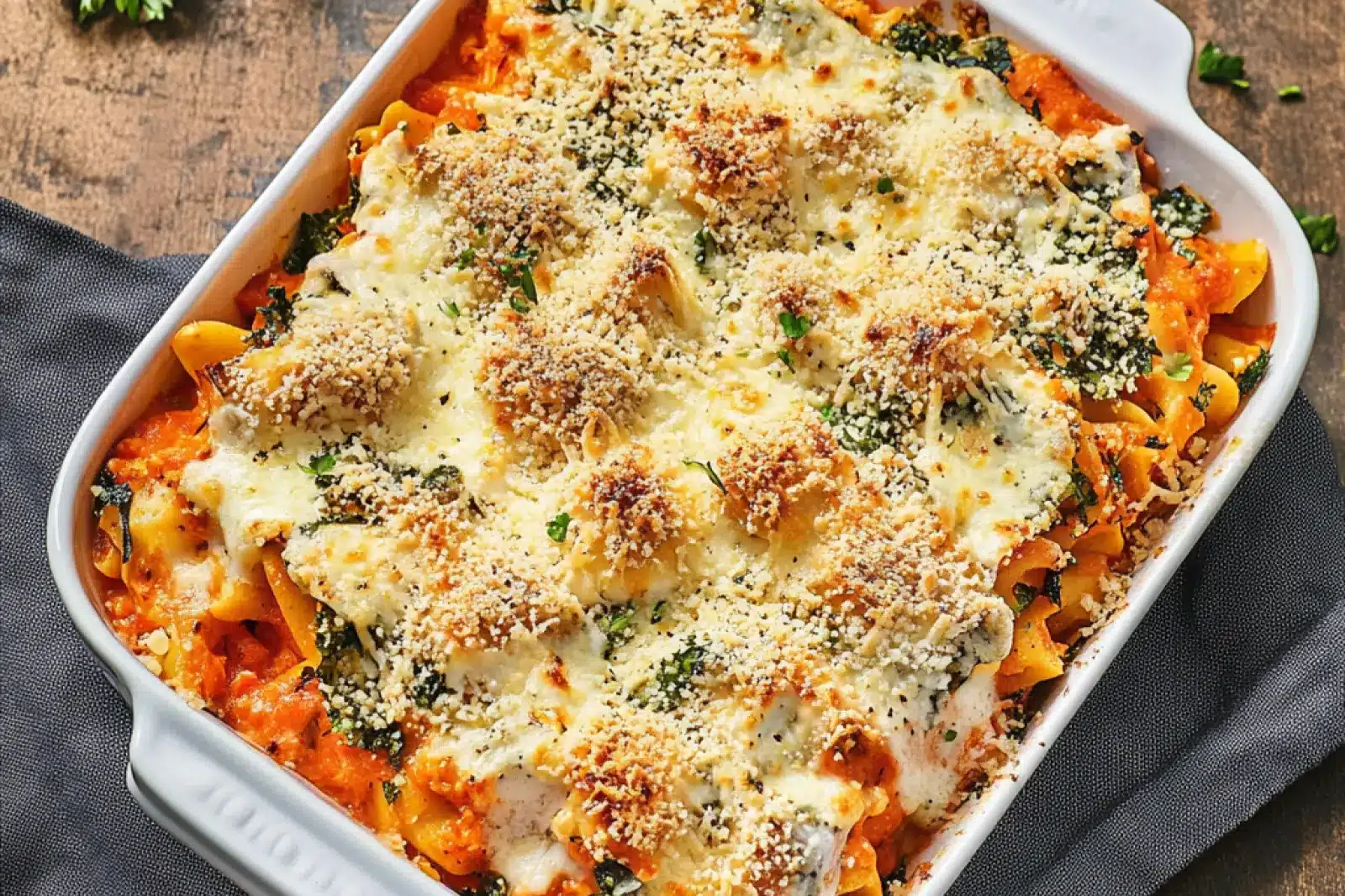 Dump and Bake Chicken Parmesan Casserole Cozy Ultimate Comfort