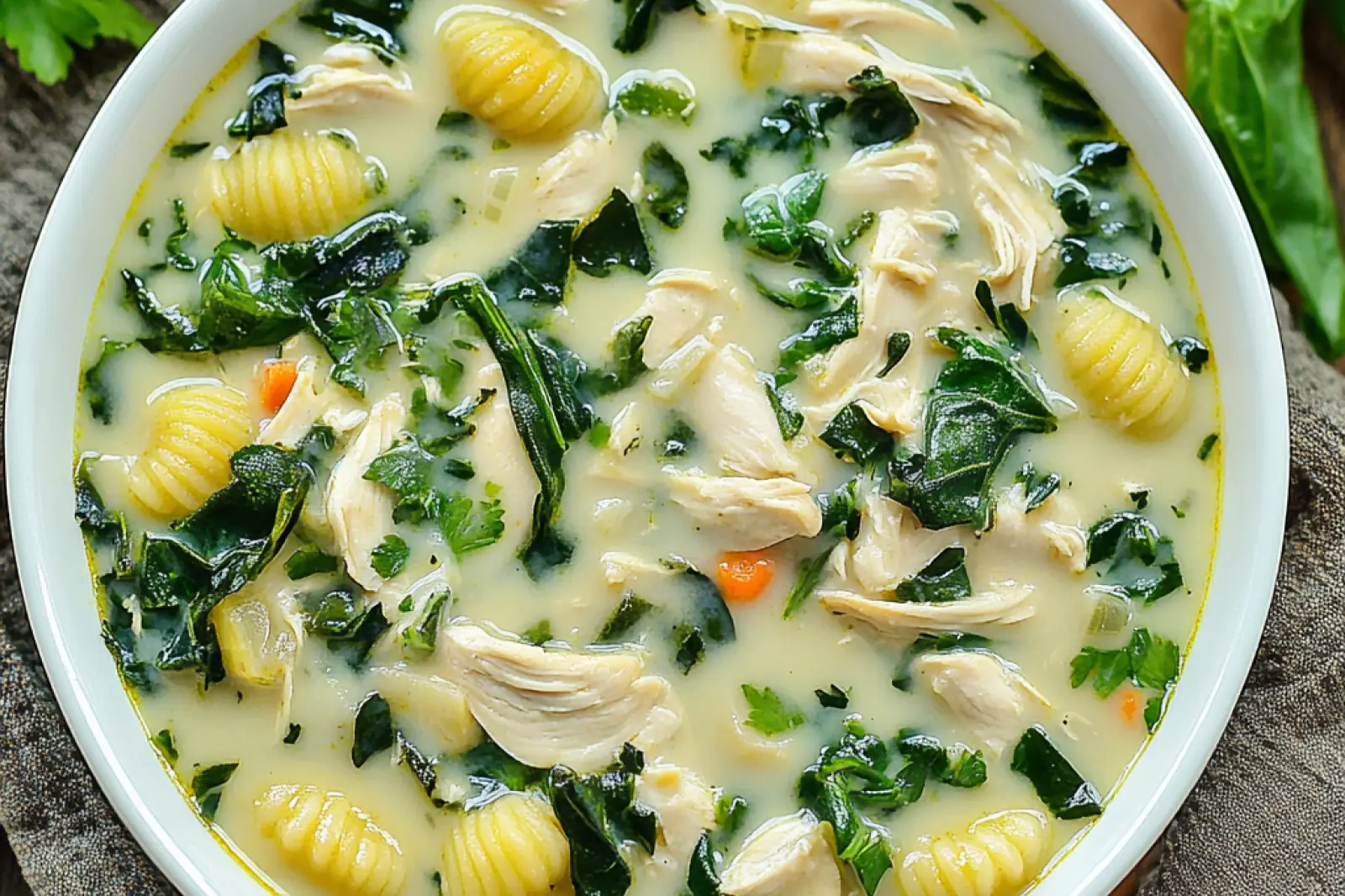 Copycat Olive Garden Chicken Gnocchi Soup Easy Cozy Dinner