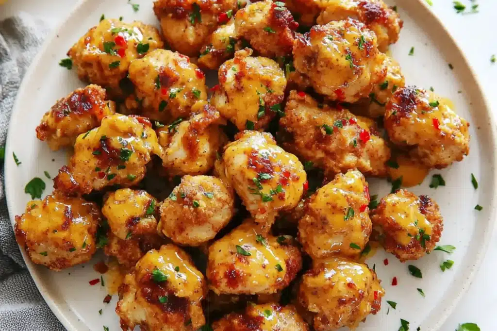 COWBOY BUTTER CHICKEN BITES centered hero view, clean and uncluttered