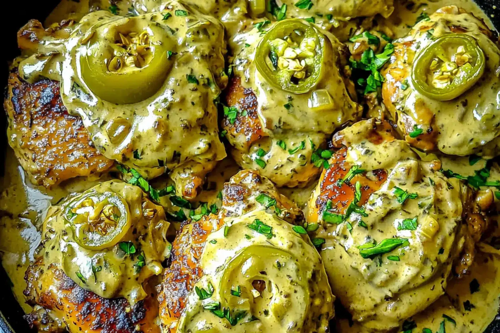 Creamy Pepperoncini Chicken Skillet Easy Weeknight Dinner