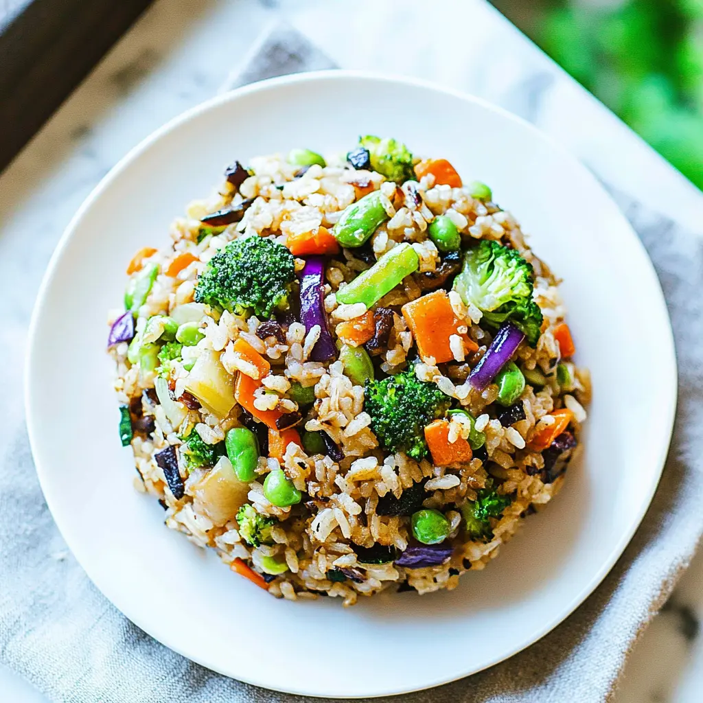 EXTRA VEGETABLE FRIED RICE centered hero view, clean and uncluttered