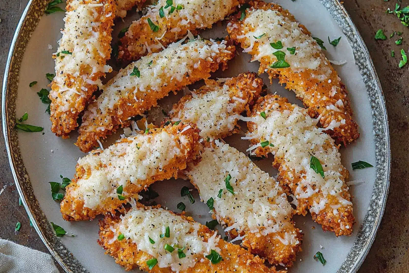 Garlic Parmesan Chicken Tenders Easy Weeknight Dinner