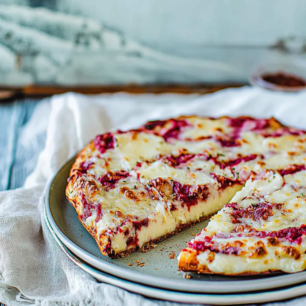 HIGH PROTEIN COTTAGE CHEESE FLATBREAD centered hero view, clean and uncluttered