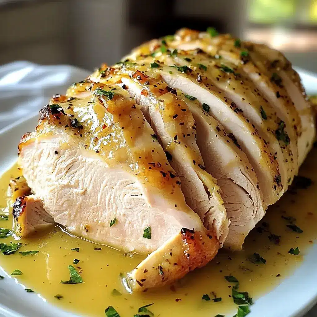 JUICY CROCKPOT TURKEY BREAST centered hero view, clean and uncluttered
