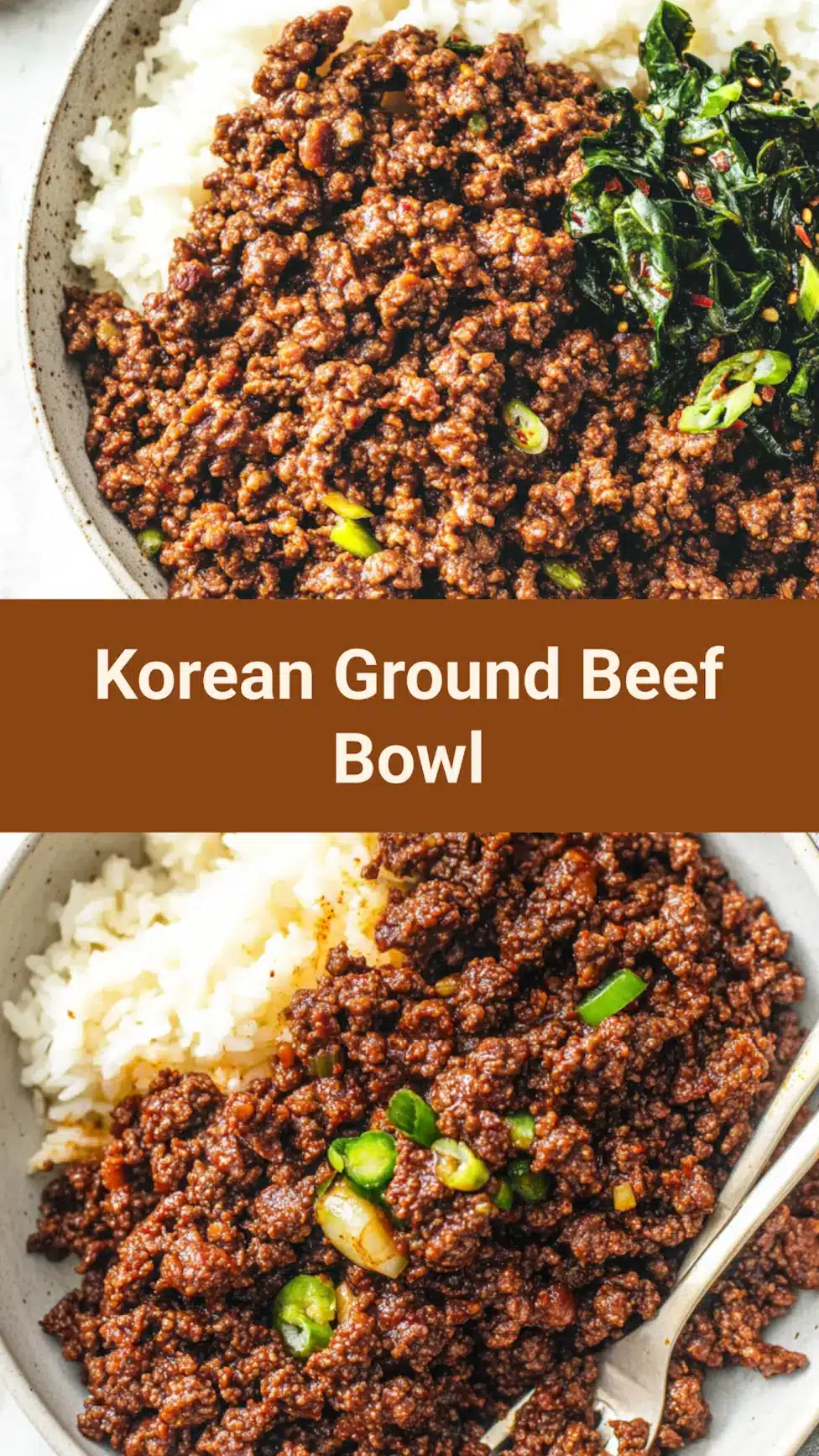 Korean Ground Beef Bowl Easy 20 Minute Perfect Weeknight Dinner 7 Korean ground beef bowl with cauliflower rice ready to serve