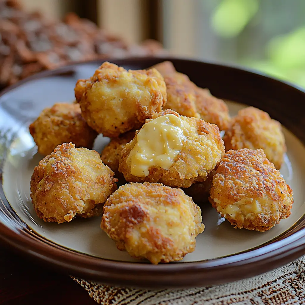 LOW CARB KETO COTTAGE CHEESE CHICKEN NUGGETS centered hero view, clean and uncluttered