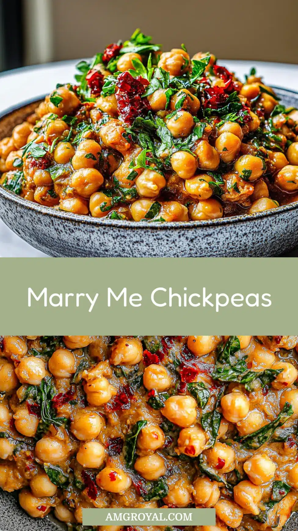 Marry Me Chickpeas centered hero view, clean and uncluttered for pinning