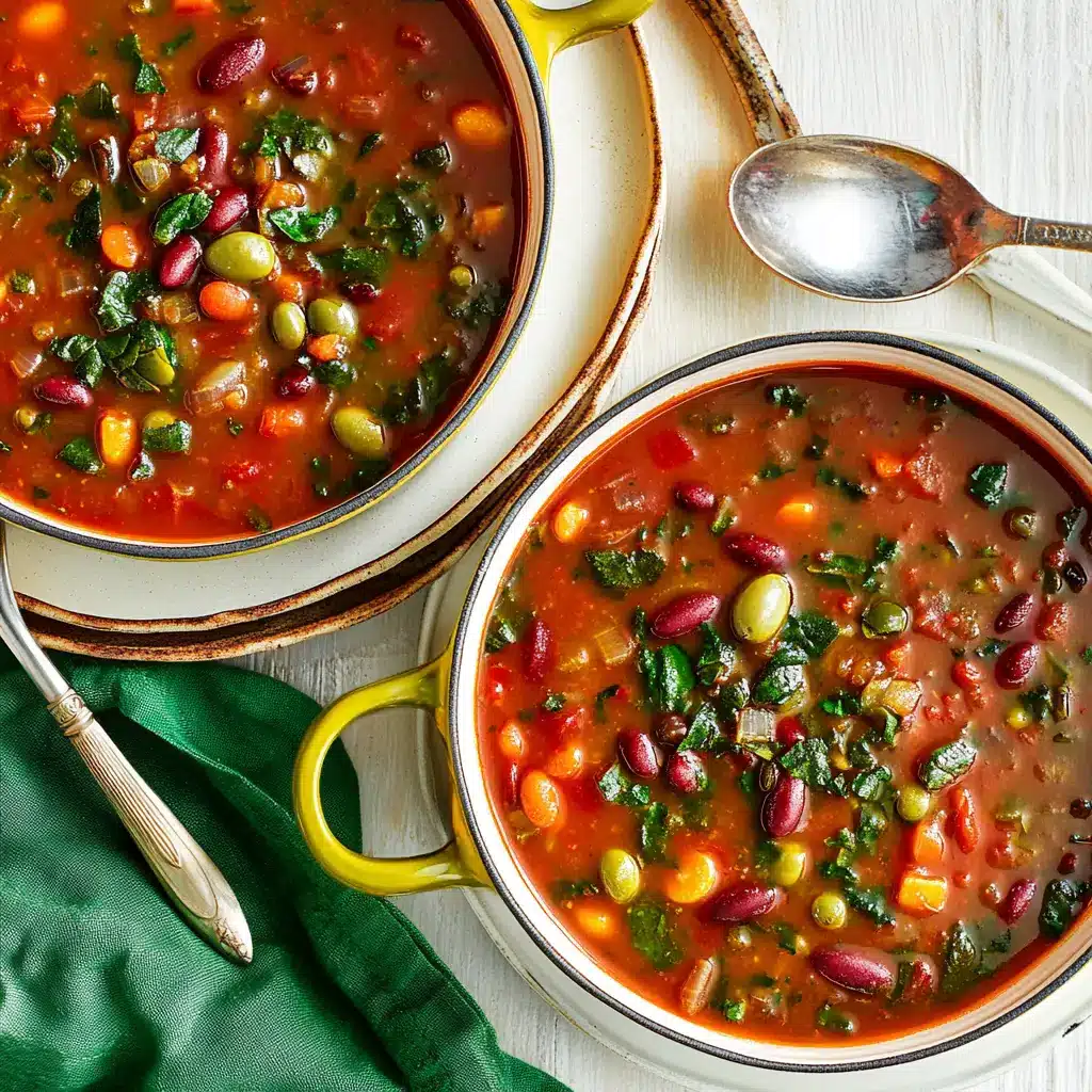 OLIVE GARDEN MINESTRONE SOUP centered hero view, clean and uncluttered