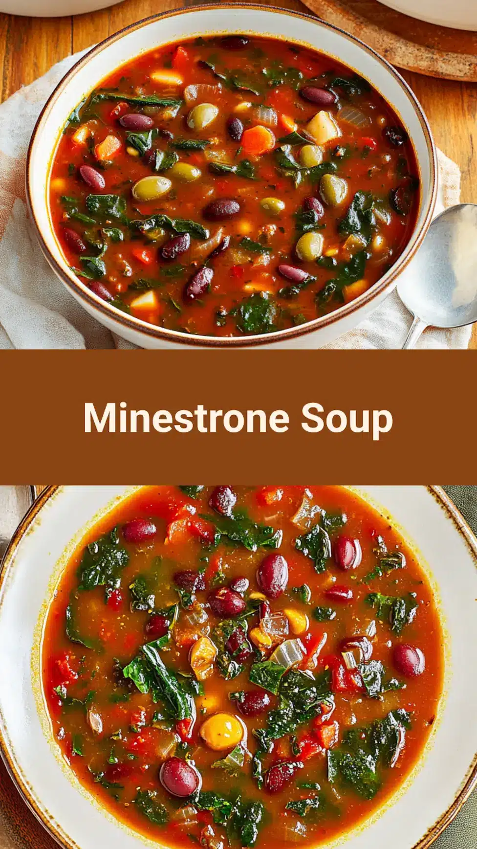 OLIVE GARDEN MINESTRONE SOUP centered hero view, clean and uncluttered