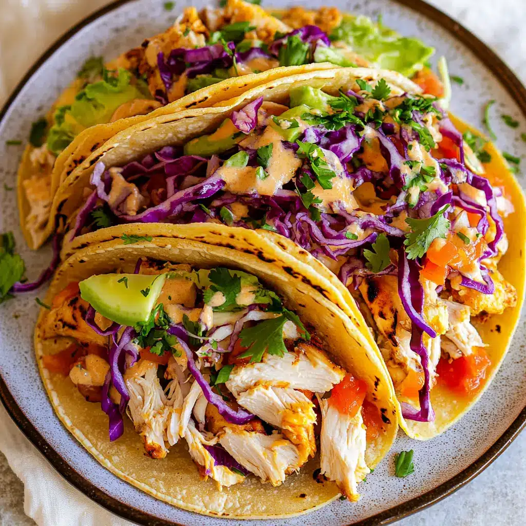 Leftover Rotisserie Chicken Tacos Spring Fresh and Delicious 6 ROTISSERIE CHICKEN TACOS SPRING recipe, served and ready to eat, easy homemade dinner