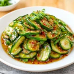 ASIAN CUCUMBER SALAD TIKTOK RECIPE centered hero view, clean and uncluttered