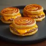 CHEESY SMASH BURGER PARATHAS recipe, served and ready to eat, easy homemade dinner