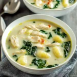 COPYCAT OLIVE GARDEN CHICKEN GNOCCHI SOUP centered hero view, clean and uncluttered