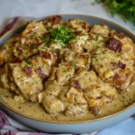 CROCK POT CRACK CHICKEN centered hero view, clean and uncluttered