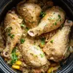 CROCK POT MISSISSIPPI CHICKEN centered hero view, clean and uncluttered