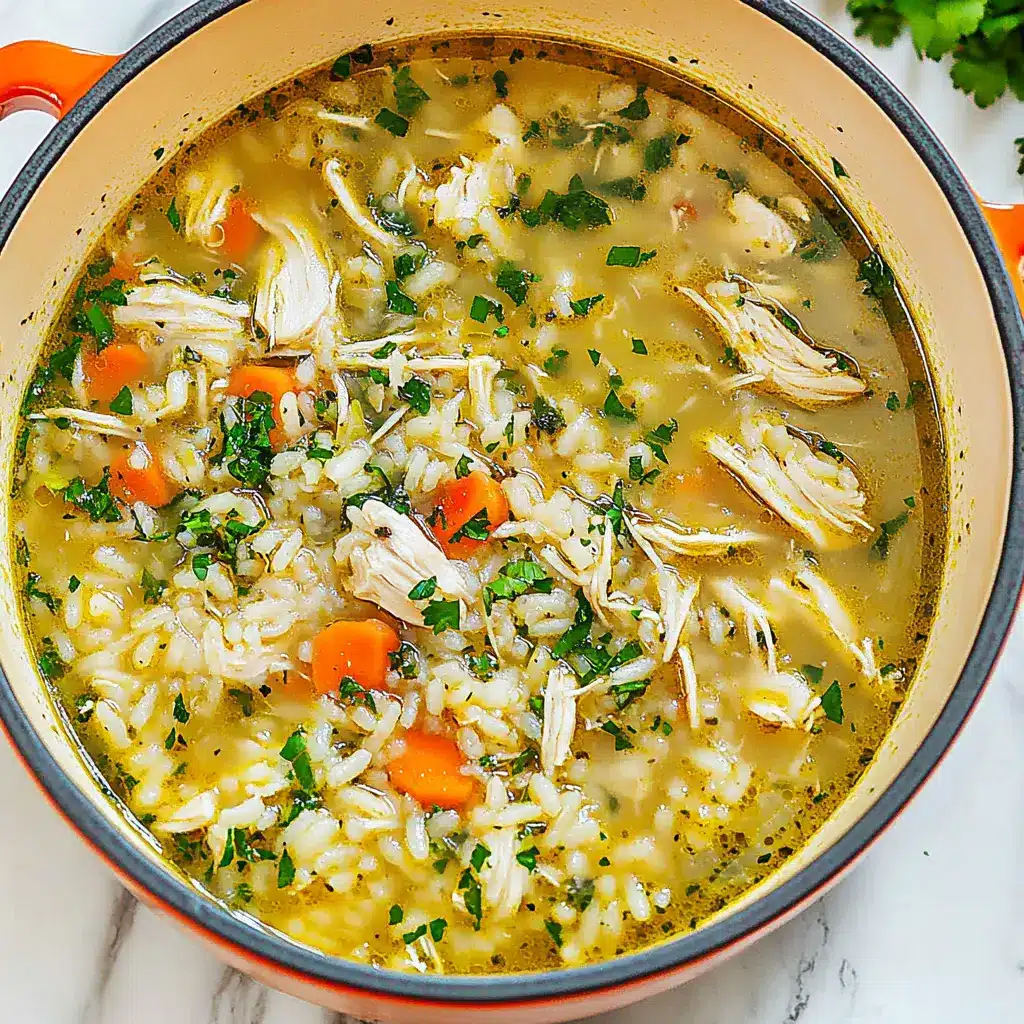 Light Chicken Rice Soup