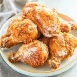 THE BEST SOUTHERN FRIED CHICKEN centered hero view, clean and uncluttered