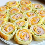 TURKEY CHEDDAR LUNCH ROLL UPS centered hero view, clean and uncluttered