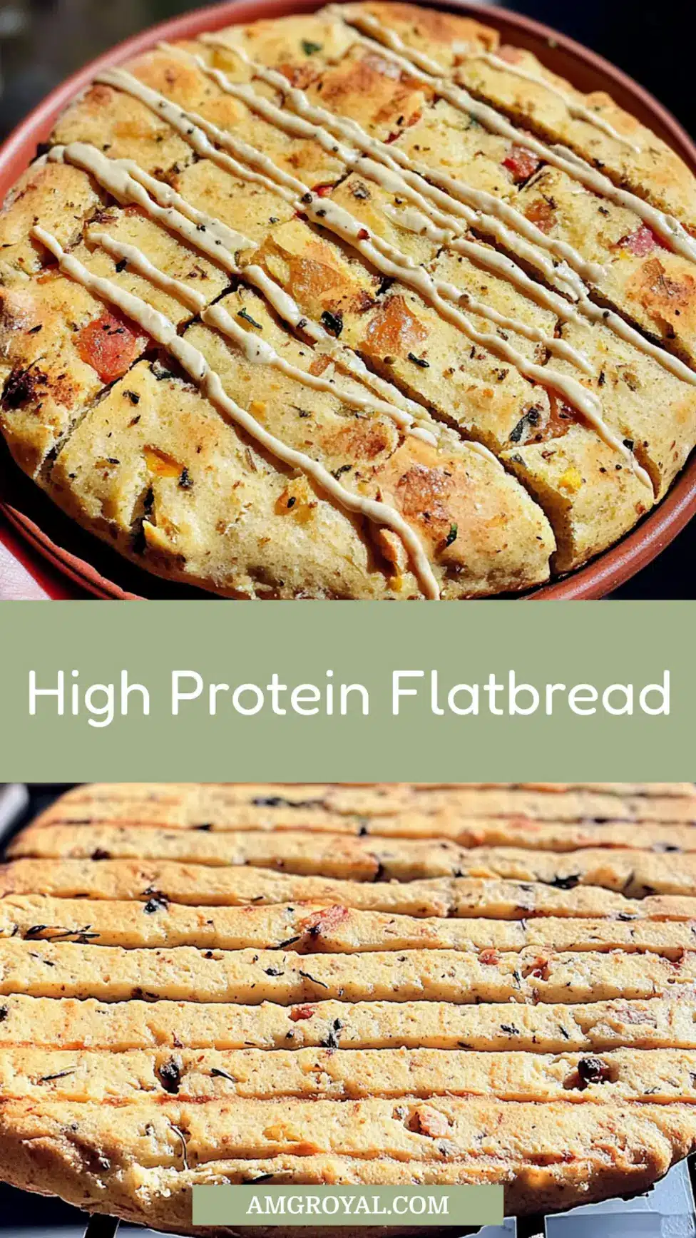 The Easiest High Protein Flatbread Simple Weeknight Meal 7 THE EASIEST HIGH PROTEIN FLATBREAD centered hero view, clean and uncluttered