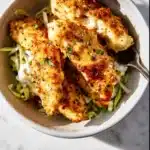 Air Fryer Chicken Tenders recipe, served and ready to eat, easy homemade dinner