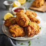 Copycat Bojangles Fried Chicken recipe, served and ready to eat, easy homemade dish