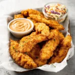 Copycat Raising Cane Chicken Tenders recipe, served and ready to eat, easy homemade dish
