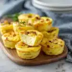 Cottage Cheese Egg Bites recipe, served and ready to eat, easy homemade dinner