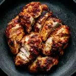 Crispy Air Fryer Chicken Breast recipe, served and ready to eat, easy homemade dinner