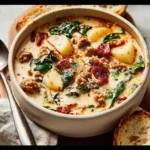 Olive Garden Zuppa Toscana recipe, served and ready to eat, easy homemade dinner