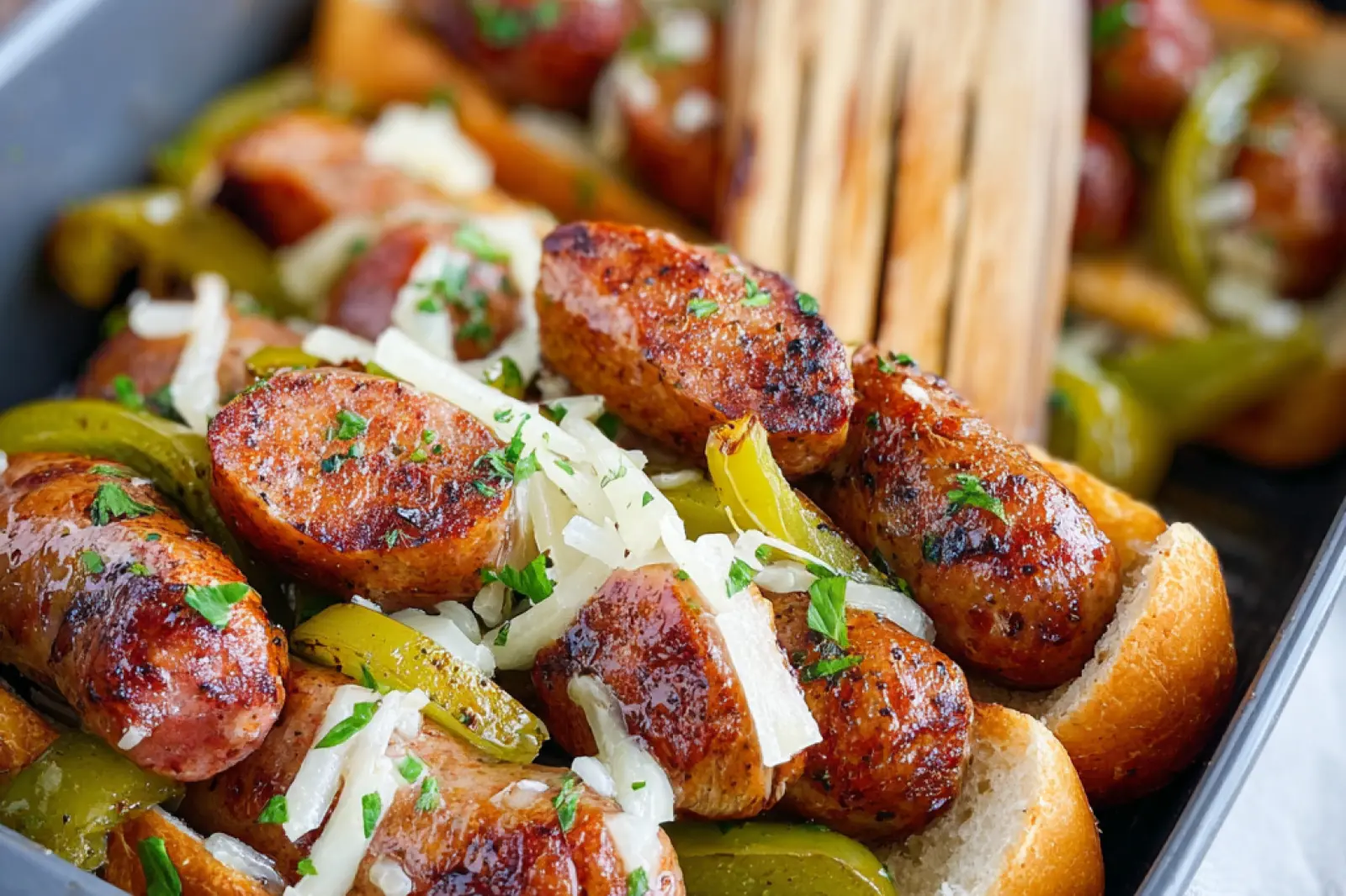 Air Fryer Brats with Peppers and Onions: Satisfying Perfection