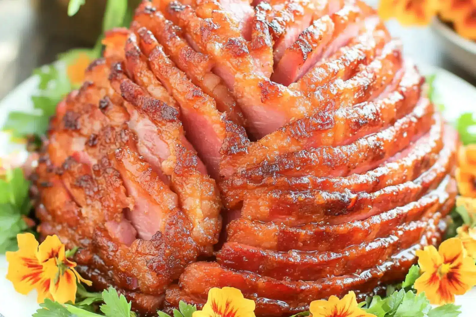 Air Fryer Brown Sugar Ham Easter Warm Perfect Centerpiece