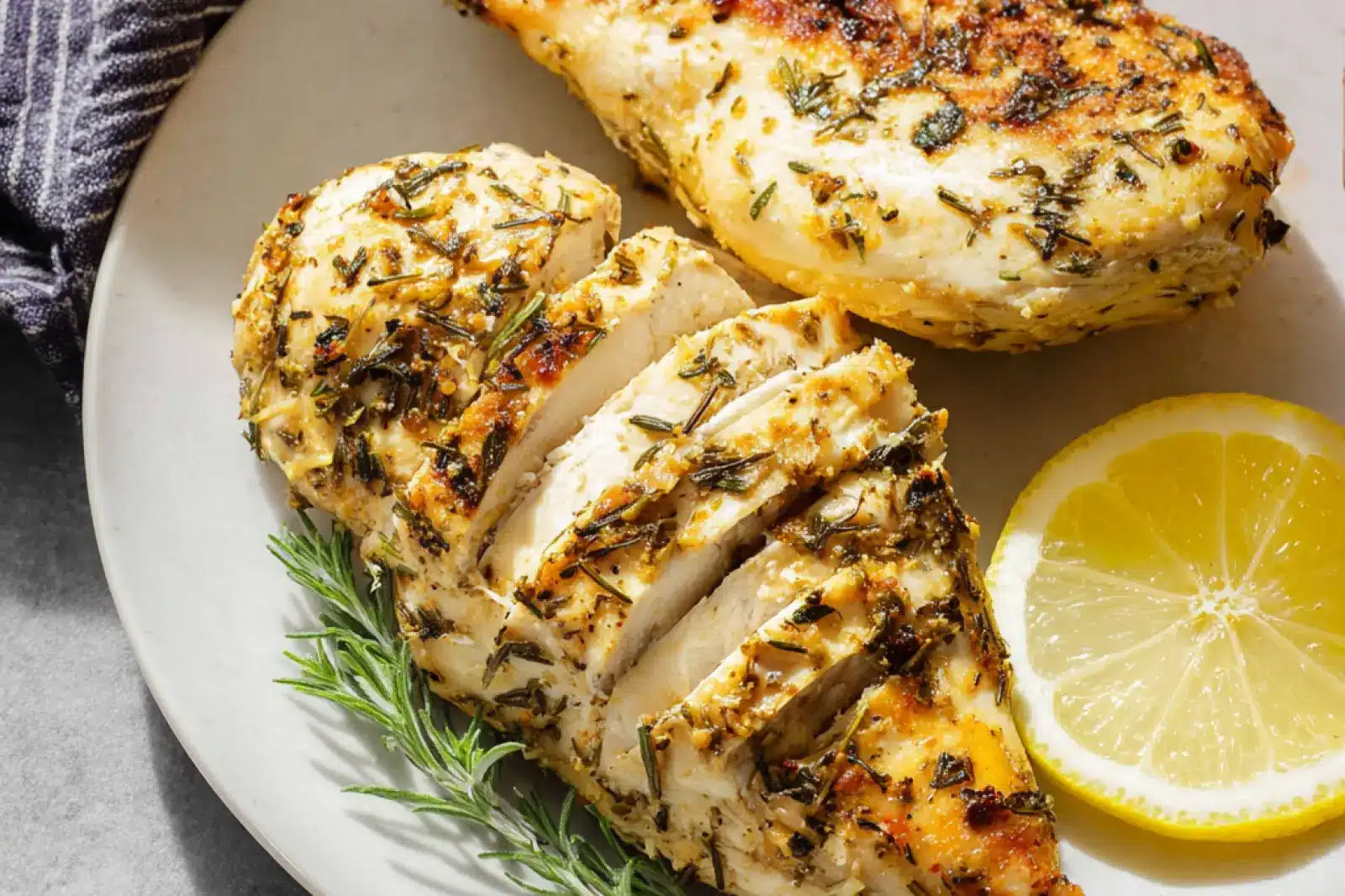 Air Fryer Lemon Herb Chicken Breast Spring Vibrant Easy Recipe