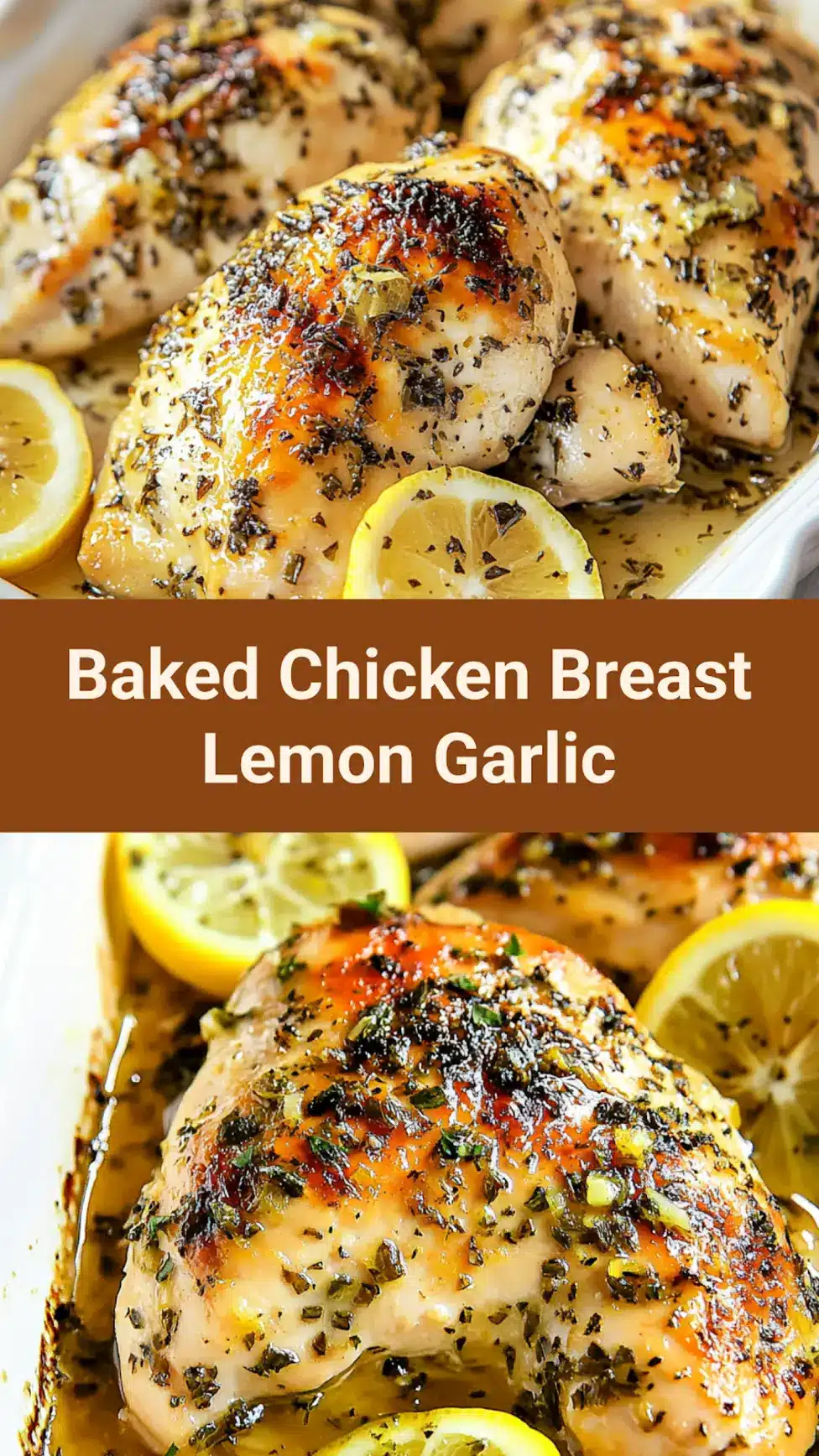 Baked Chicken Breast Lemon Garlic Recipe for Comforting Dinners 7 Baked Chicken Breast Lemon Garlic recipe, served and ready to eat, easy homemade dinner
