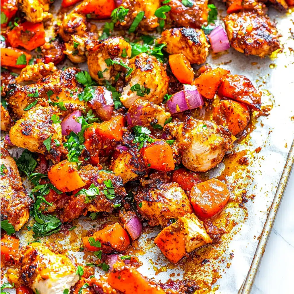 CHICKEN SHAWARMA SHEET PAN recipe, served and ready to eat, easy homemade dinner