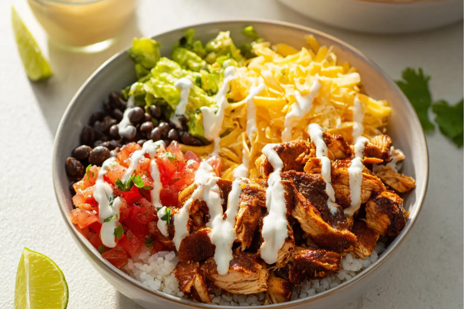 Copycat Chipotle Chicken Burrito Bowl Meal Prep Satisfying Fresh