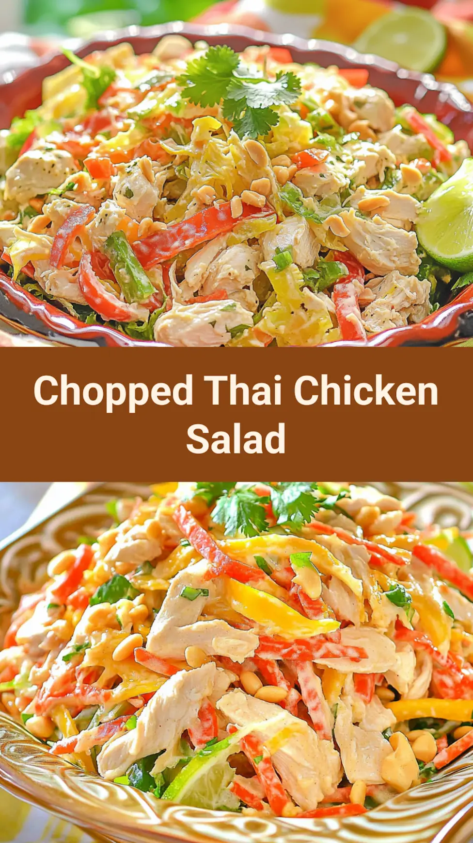 Chopped Thai Chicken Salad Peanut Lime Vibrant Fresh 7 Chopped Thai chicken salad with peanut lime dressing, perfect for easy weeknight dinners