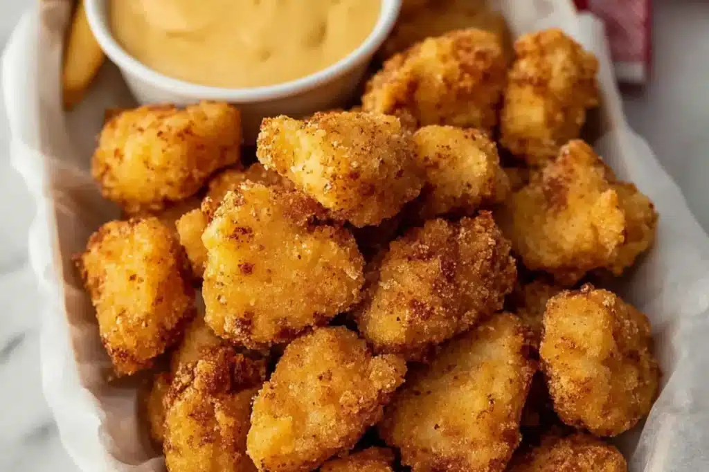 Copycat Chick-fil-A Nuggets recipe, served and ready to eat, easy homemade dinner