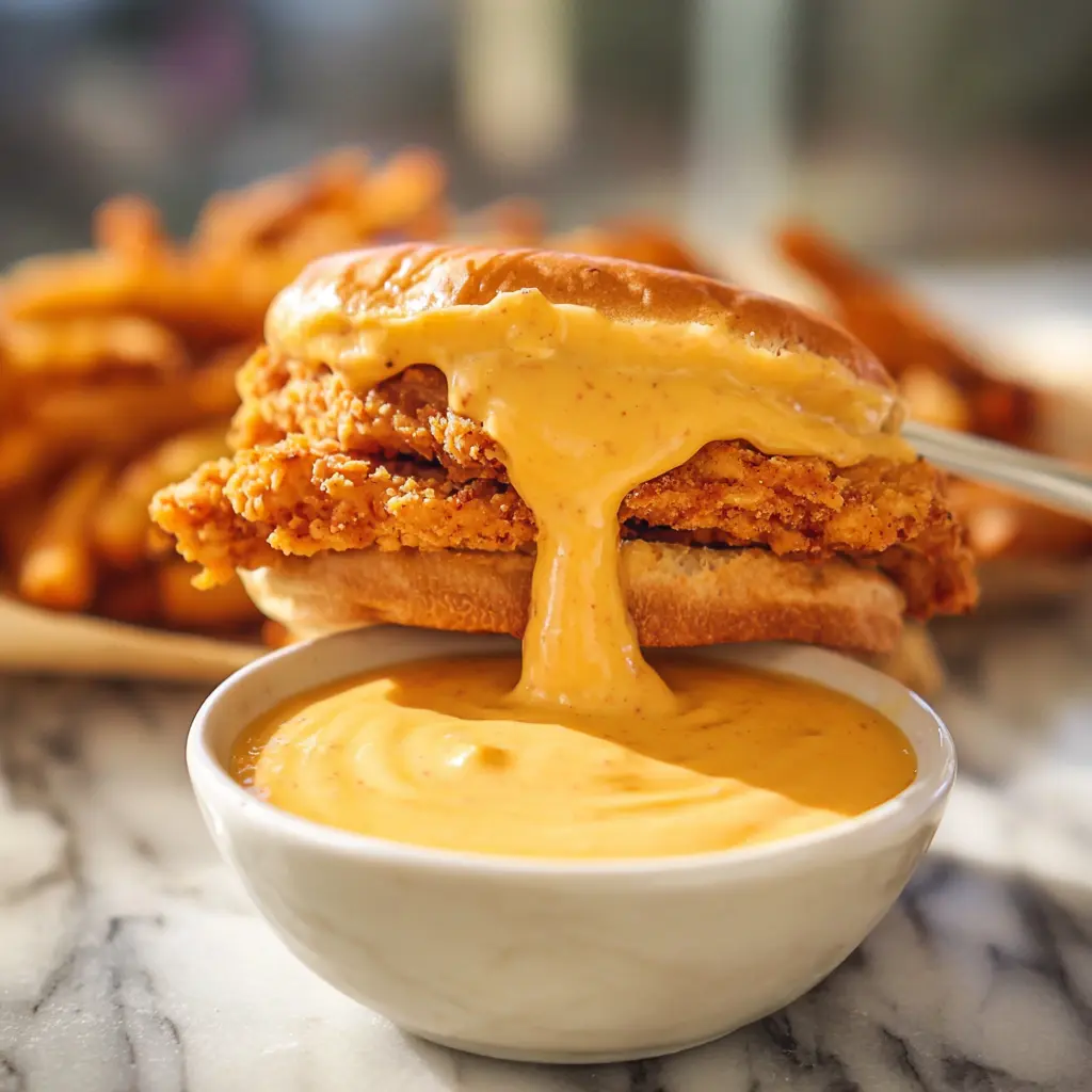 Copycat Chick-fil-A Sauce recipe, served and ready to eat, easy homemade dish