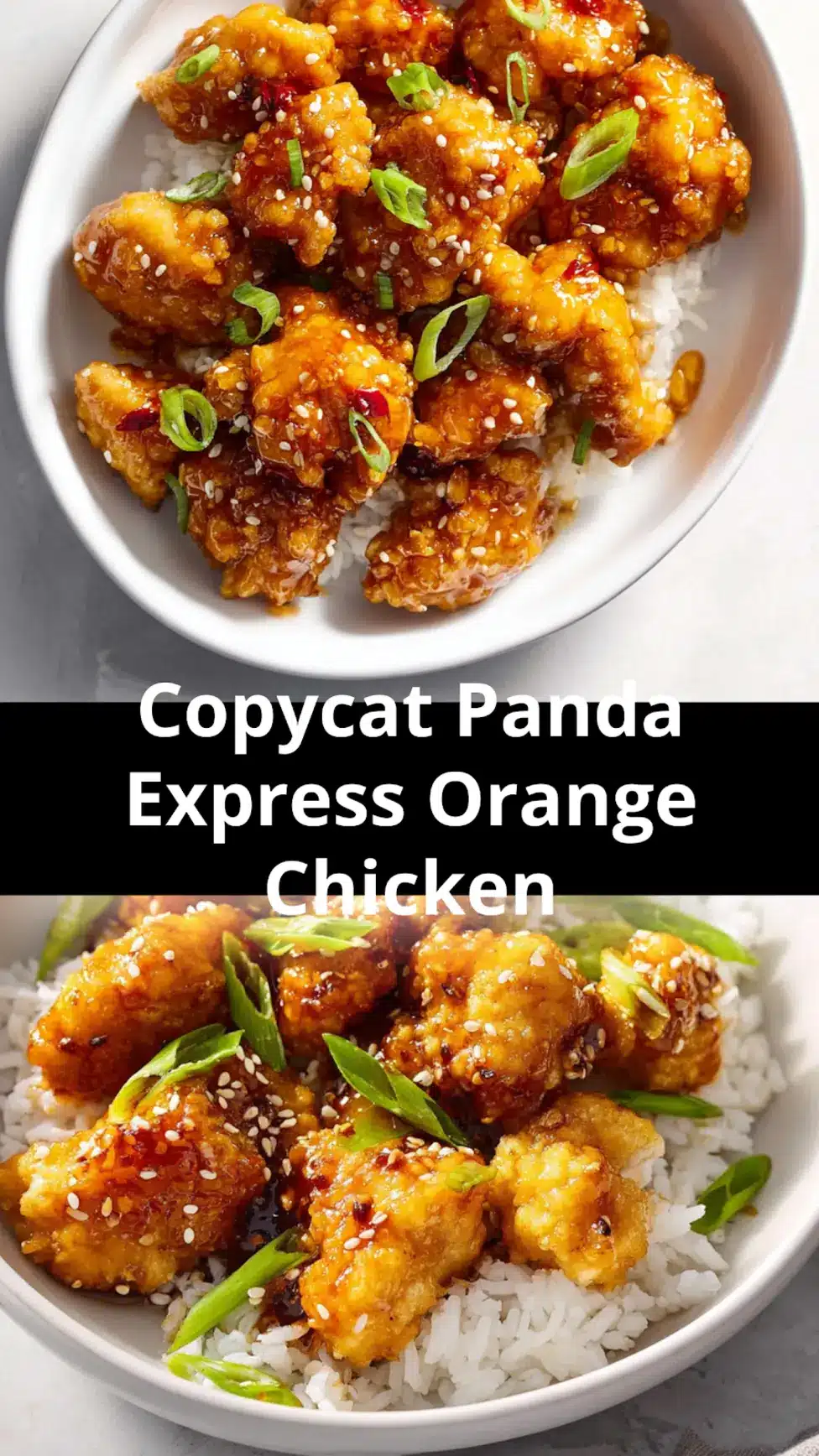 Copycat Panda Express Orange Chicken Recipe Irresistible Easy 7 Copycat Panda Express Orange Chicken recipe, served and ready to eat, easy homemade dinner