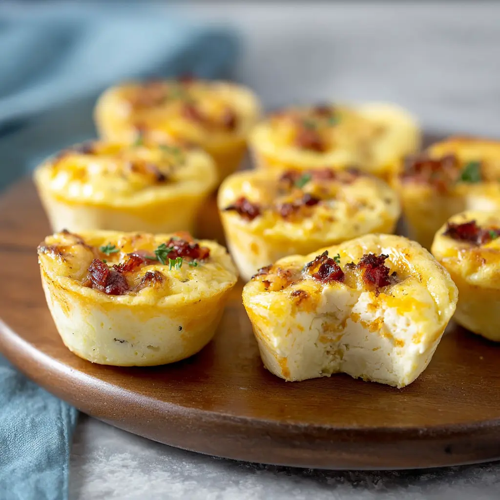 Cottage Cheese Egg Bites recipe, served and ready to eat