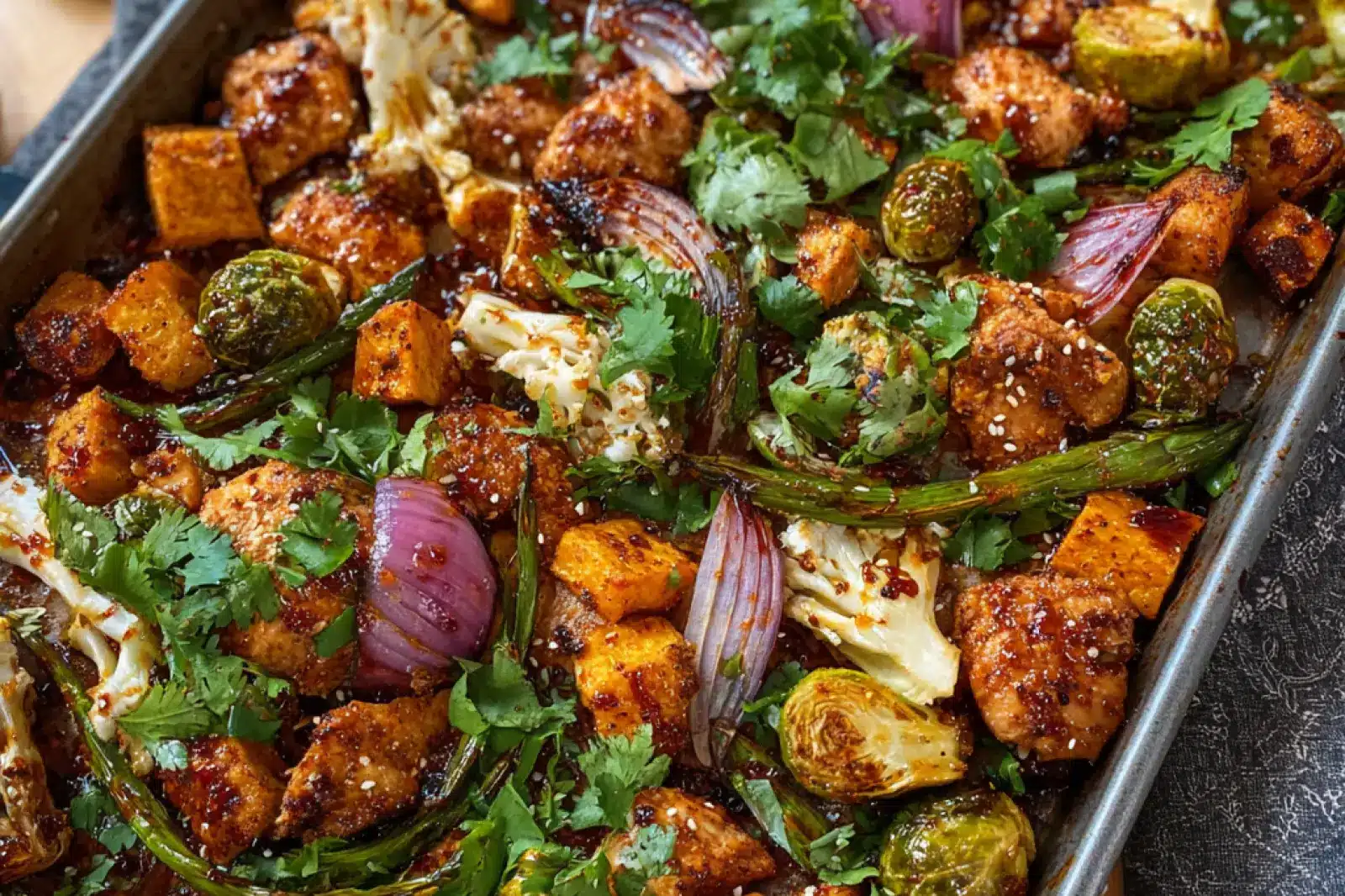 Hot Honey Chicken Sheet Pan: Irresistible Crispy Dinner