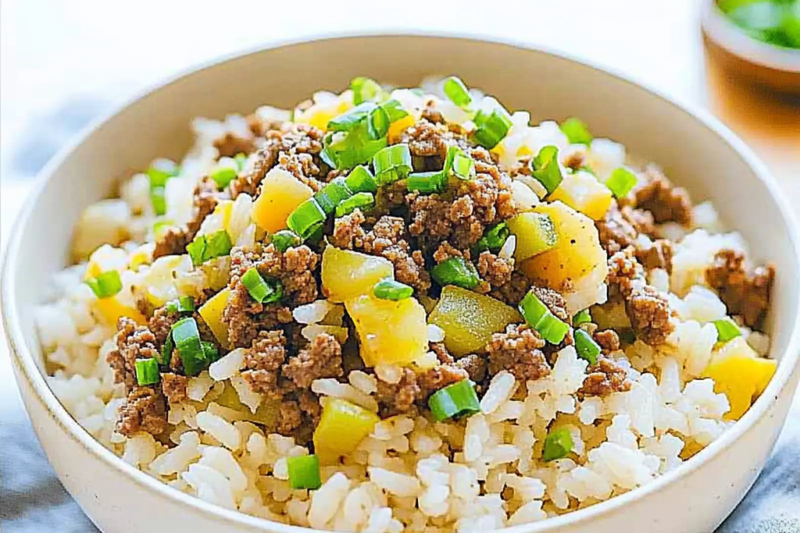 Korean Ground Beef Rice Bowl Spring Comforting Easy Weeknight