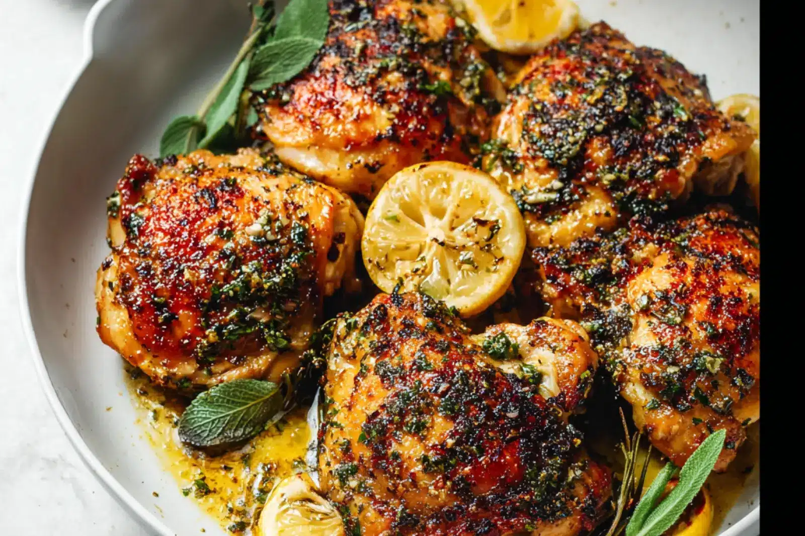 Lemon Herb Roasted Chicken Thighs Your New Favorite Cozy Easy Dinner