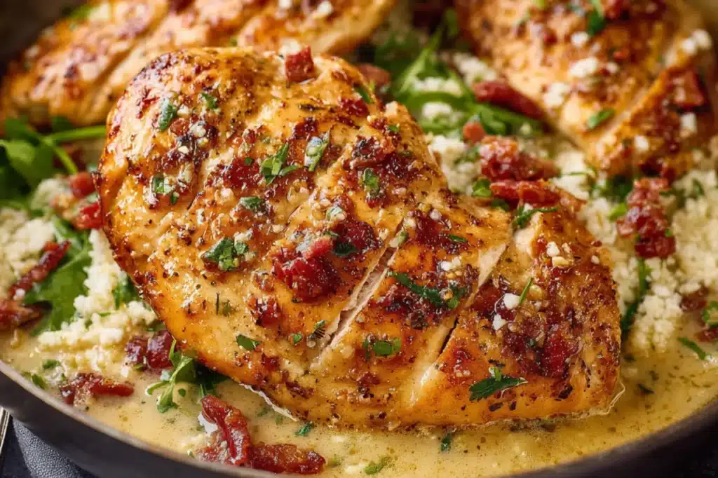 MARRY ME CHICKEN recipe, served and ready to eat, easy homemade dinner