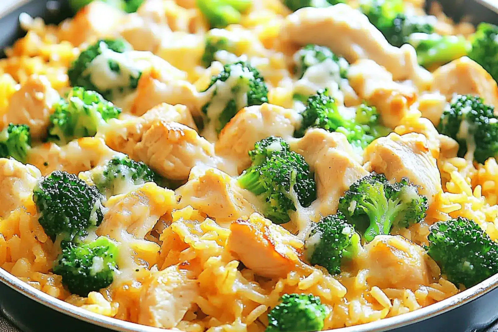 One Pan Chicken Rice Broccoli Comforting Easy Weeknight